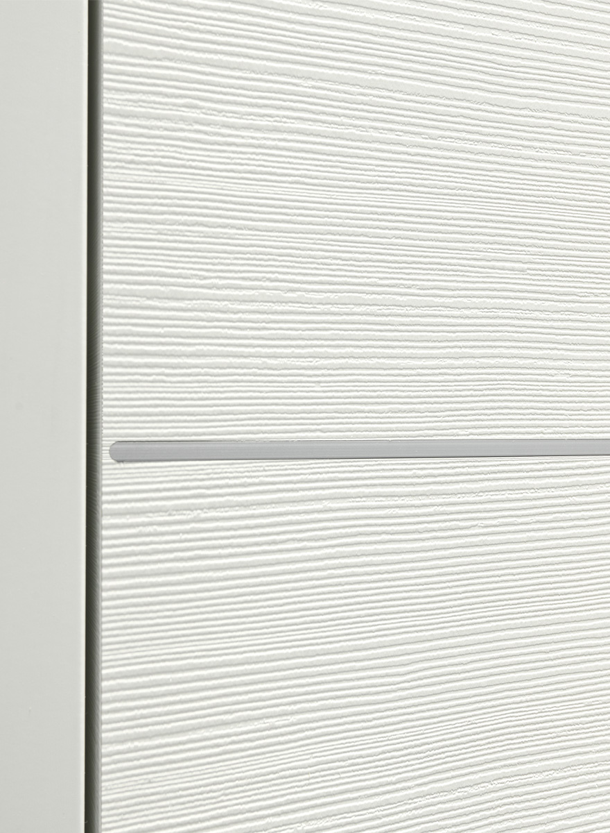 Porta interna battente in laminato Palissandro White con serratura e  finitura OTTONE Misura passaggio 90 X 210 SPINTA DX : : Fai da te